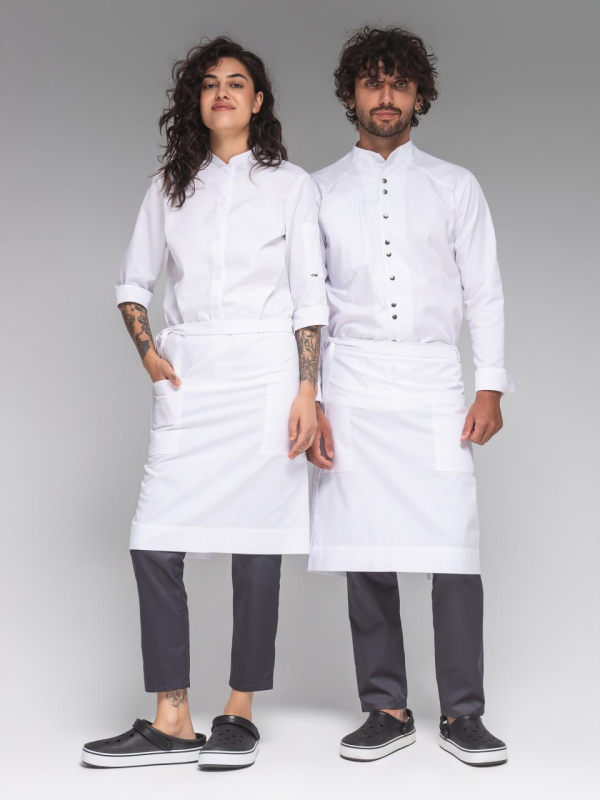 Apron without lumps, short basic